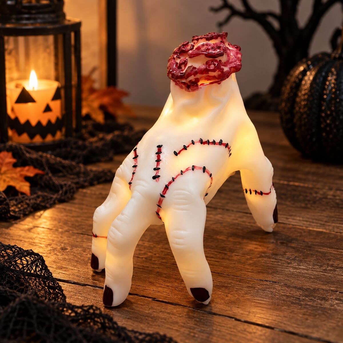 Mano con movimiento, luz y sonido - Halloween 