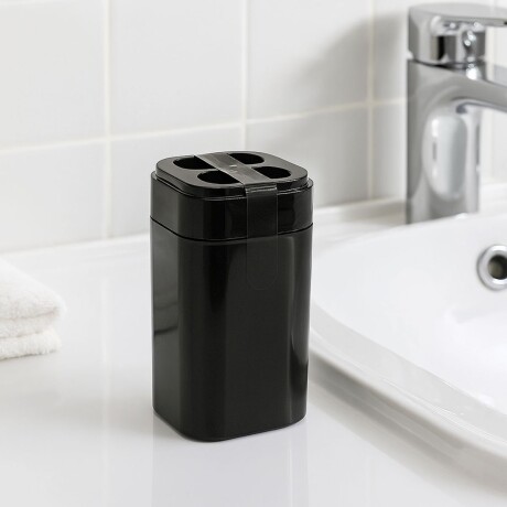 Porta cepillo 6,5x6,5x12,7 cm NEGRO