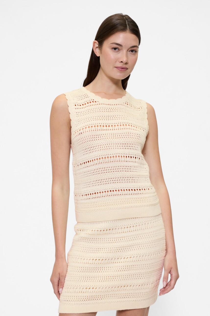 Musculosa Stitch Mujer White Sail