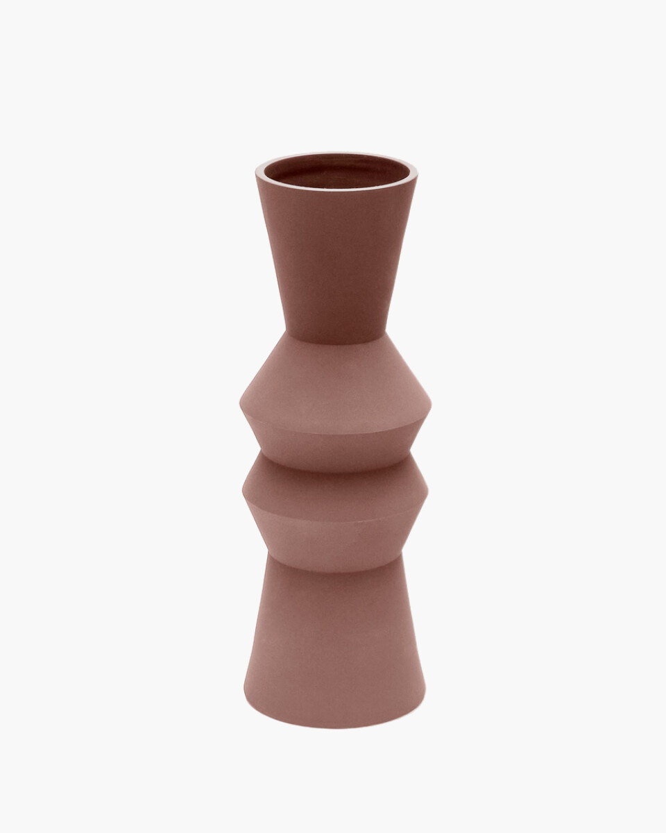 Jarrón Peratallada de cerámica - marrón 42 cm 