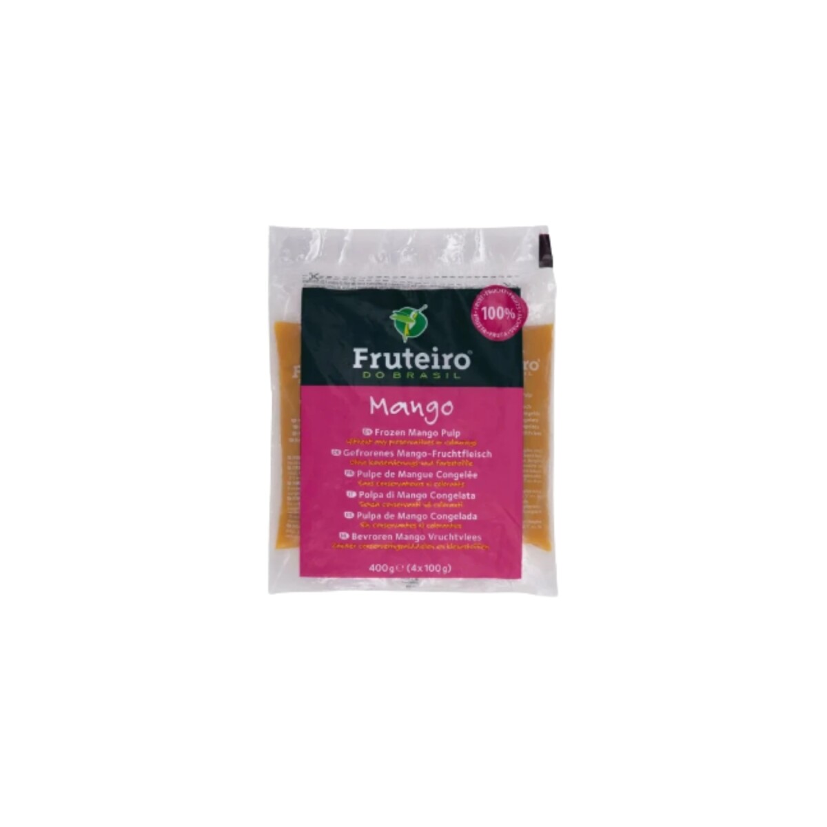 Pulpa de mango 100% natural - 400gs 