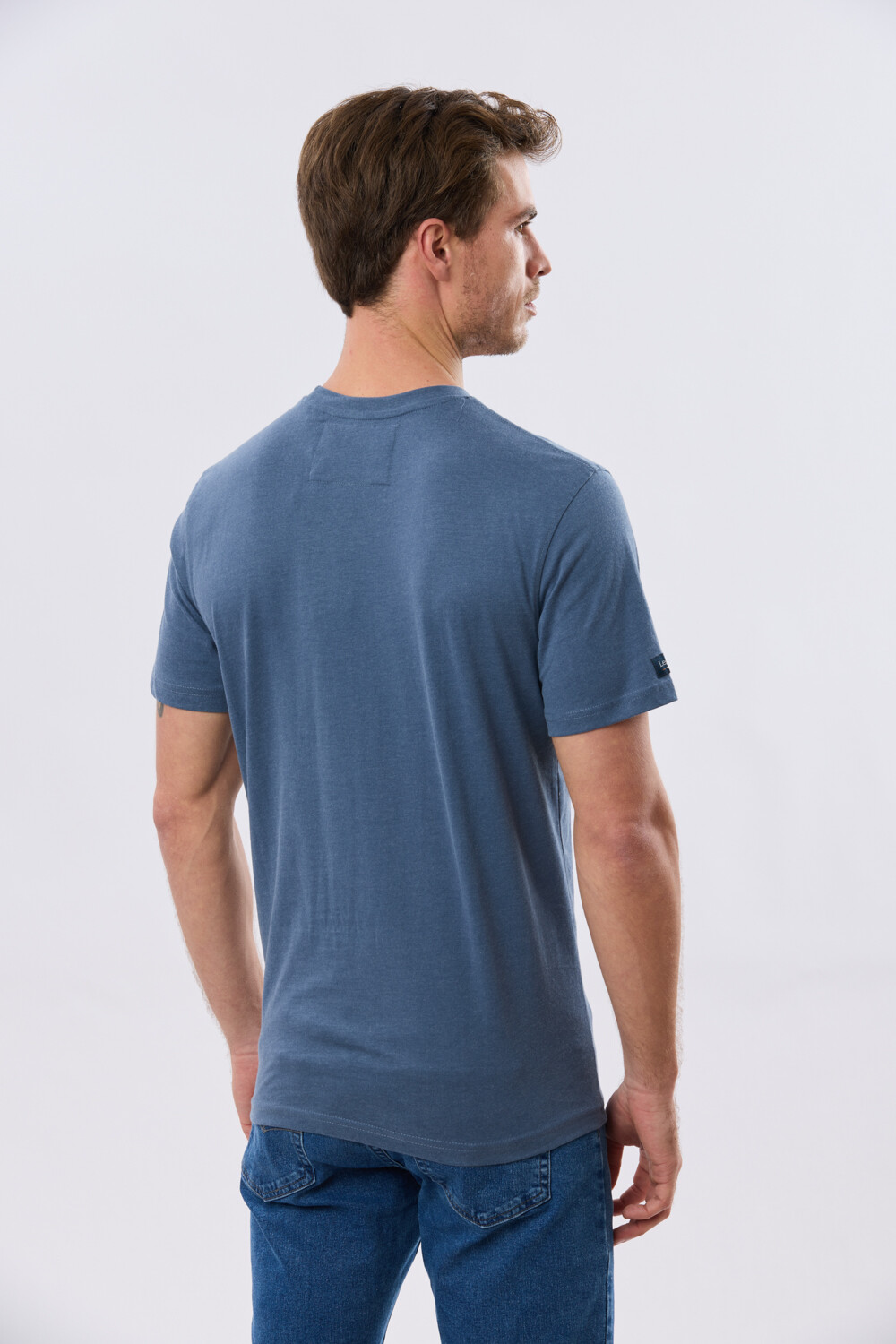 REMERA BÁSICA DE ALGODÓN Piedra