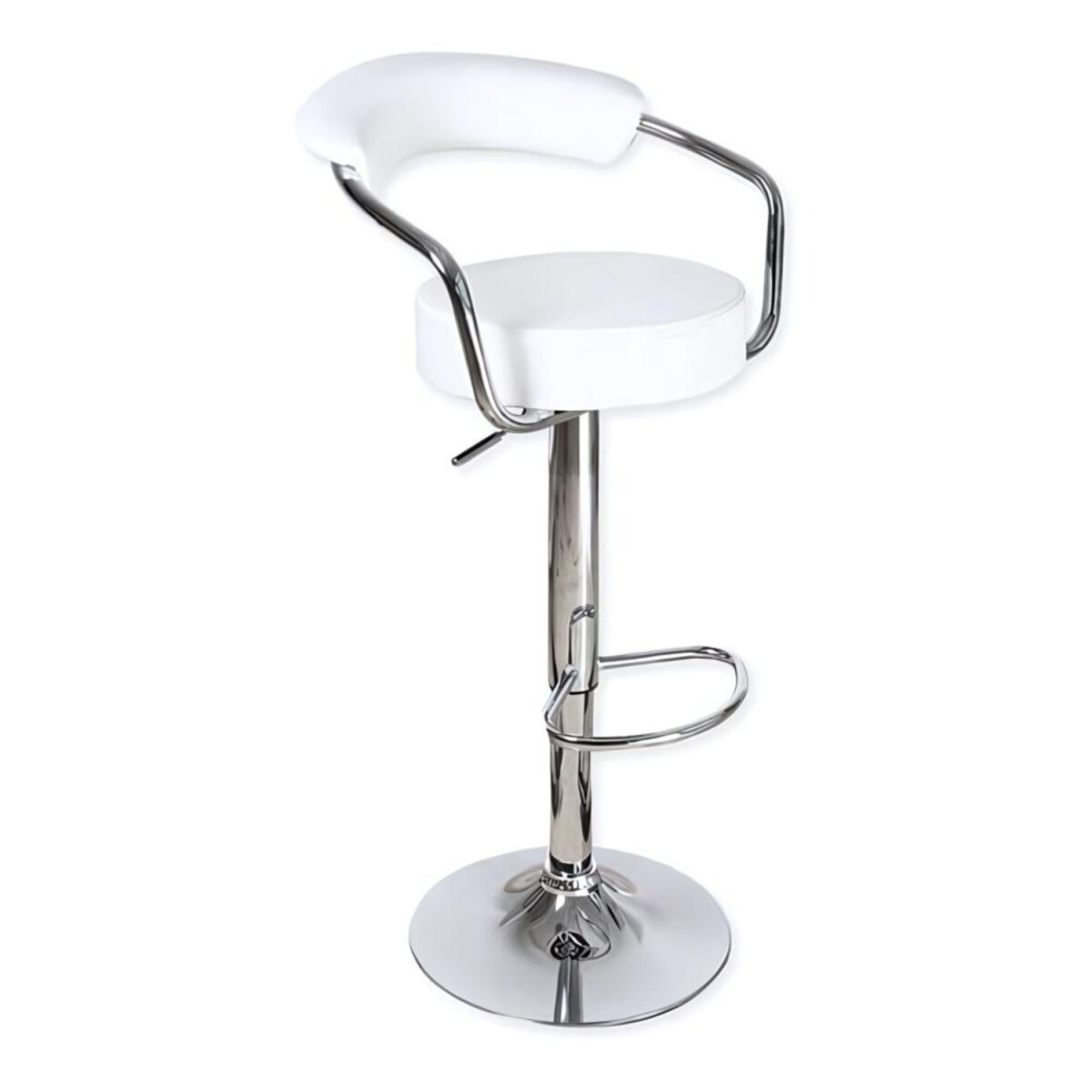Taburete Kai Ideal para Bar C/Respaldo - Blanco 