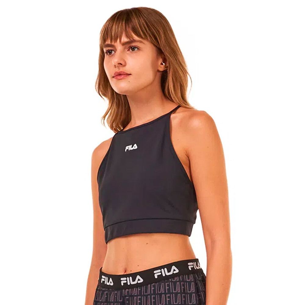 Fila Top Mujer Life Cross Negro Negro