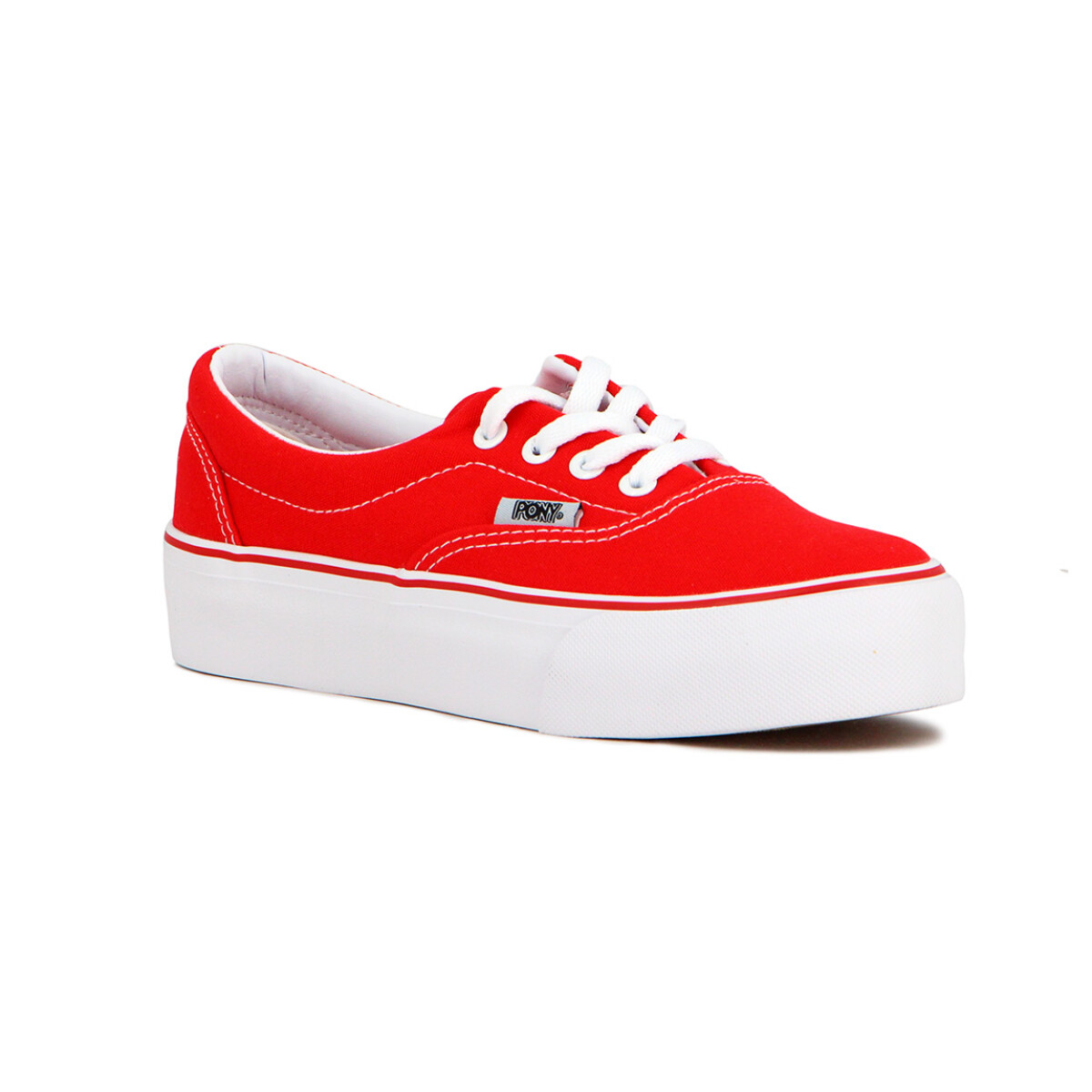 Pony Soho Canvas Platform Red - Rojo 