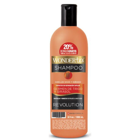 SHAMPOO WONDER TEX GERMEN DE TRIGO REVOLUTION 1 LT SHAMPOO WONDER TEX GERMEN DE TRIGO REVOLUTION 1 LT