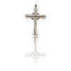 Dije Cruz-Plata 925 y Oro-Piedra Zirconia-CP5326 conpiedra