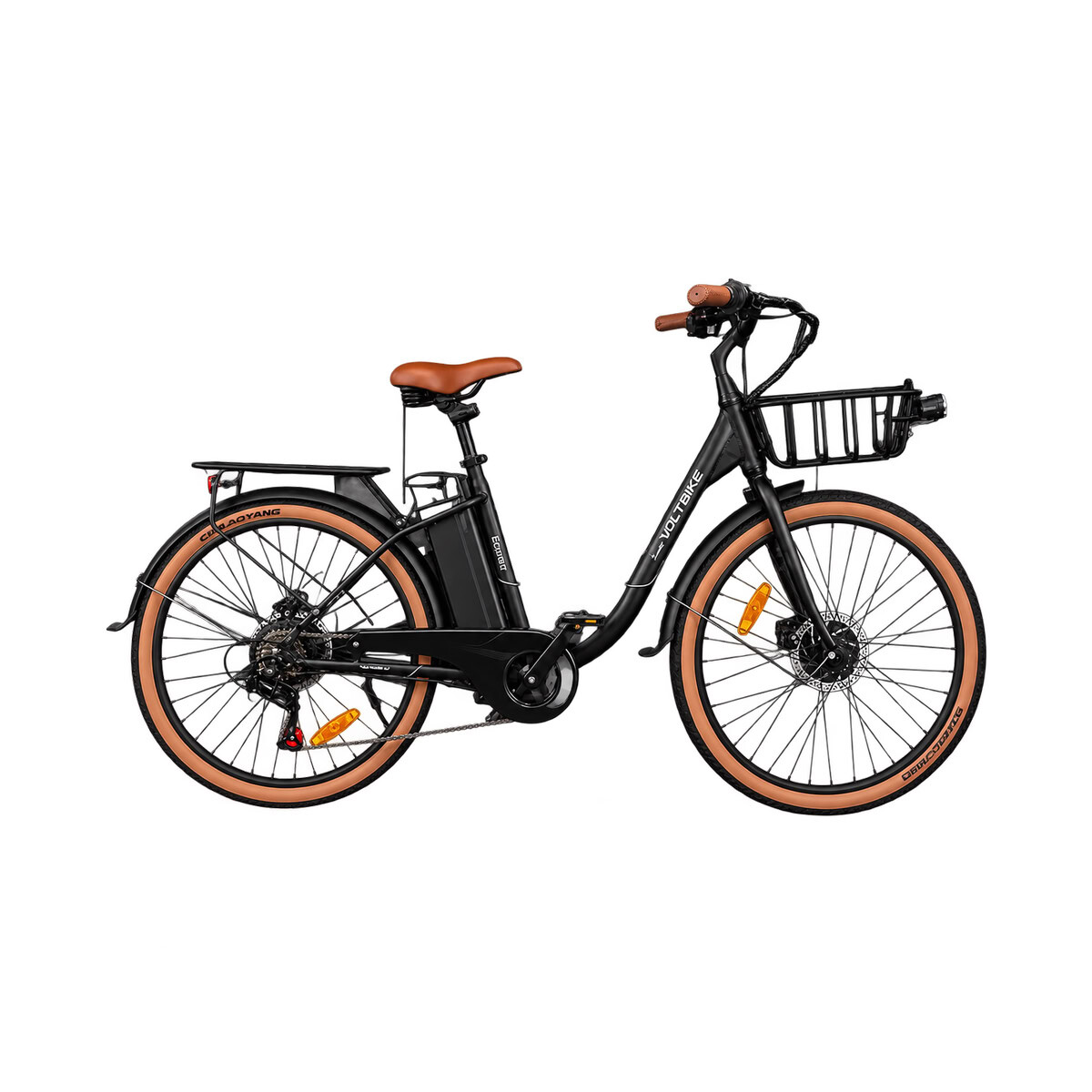 Bicicleta Eléctrica Urbana Voltbike Grace Urban 350 W Rodado 26 Batería de Litio - Gris 