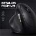 Mouse Vertical Inalámbrico Xtrike Me GW-301 4000 DPI Negro 1