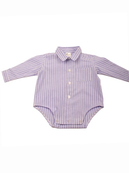 Camisa Body Azul a rayas