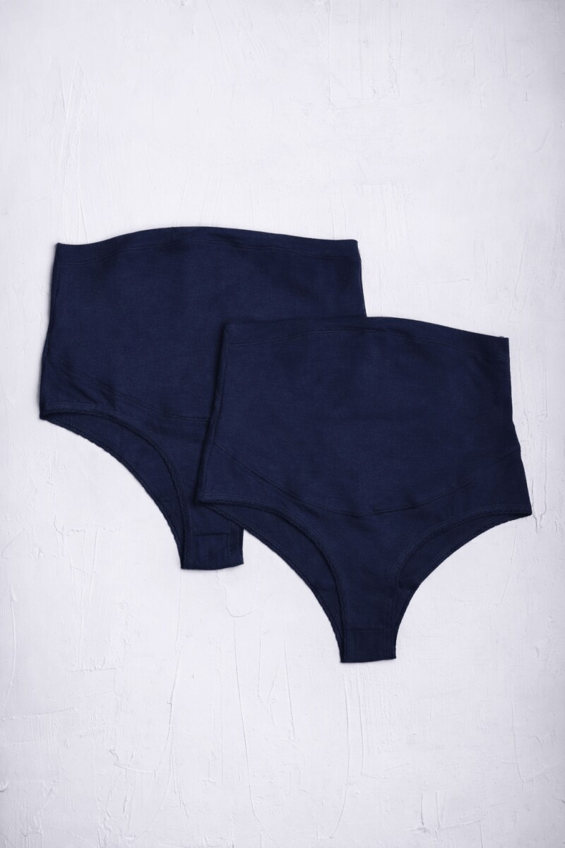 Pack de 2 Bombachas Algodón Rita Azul Marino