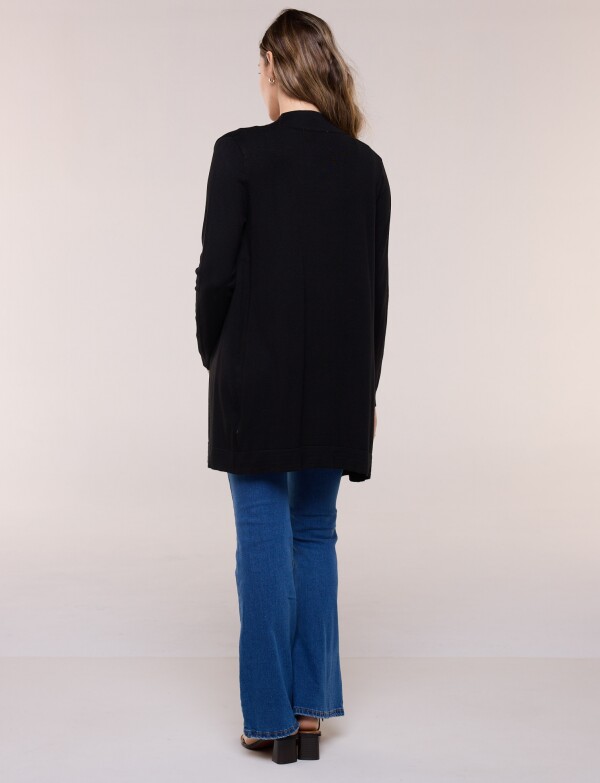 Cardigan Liviano Abierto NEGRO