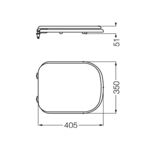 Asiento de inodoro Ferrum Bari MDF Herraje pp Asiento De Inodoro Ferrum Bari Mdf Herraje Pp