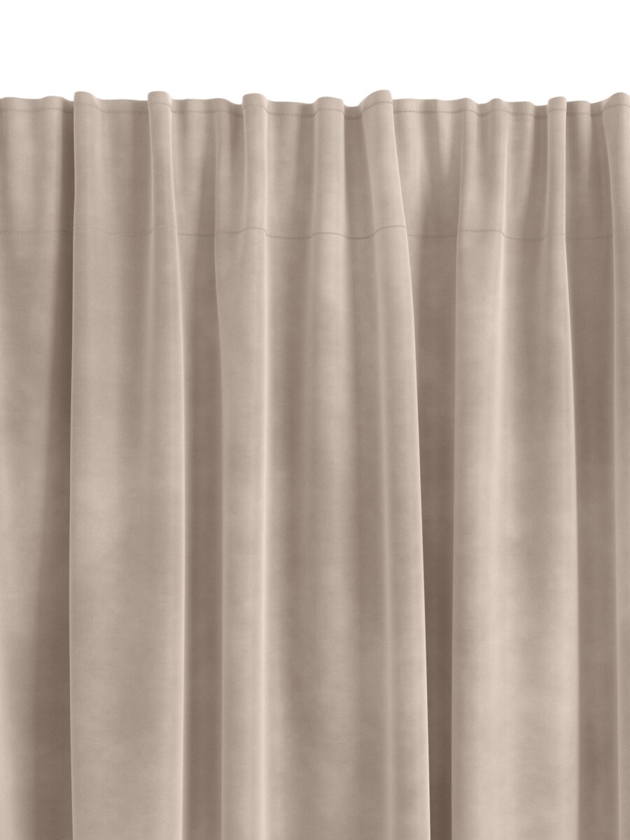Cortina AUSTRA 1x140x175 terciopelo beige - Beige 