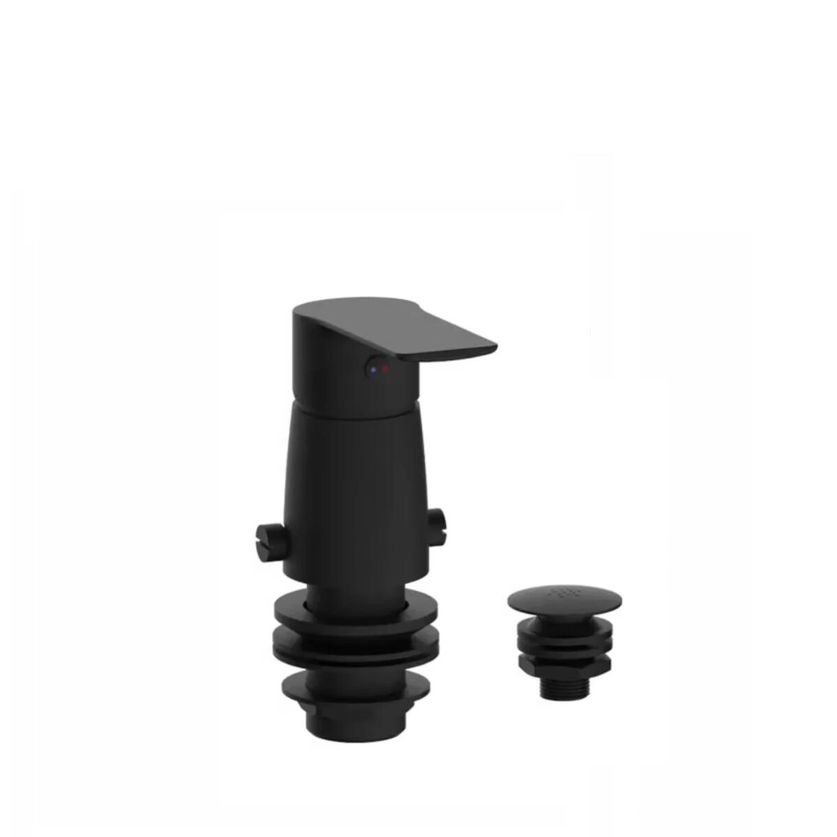 Grifería De Bidet Monocomando Con Transferencia Blaster Negro Mate 