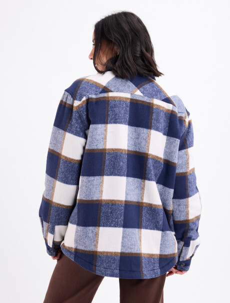 Sobrecamisa sherpa azul