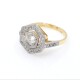 Anillo en oro 18k, platino y brillantes Anillo en oro 18k, platino y brillantes