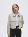 Chaqueta Bruswi Beige Claro