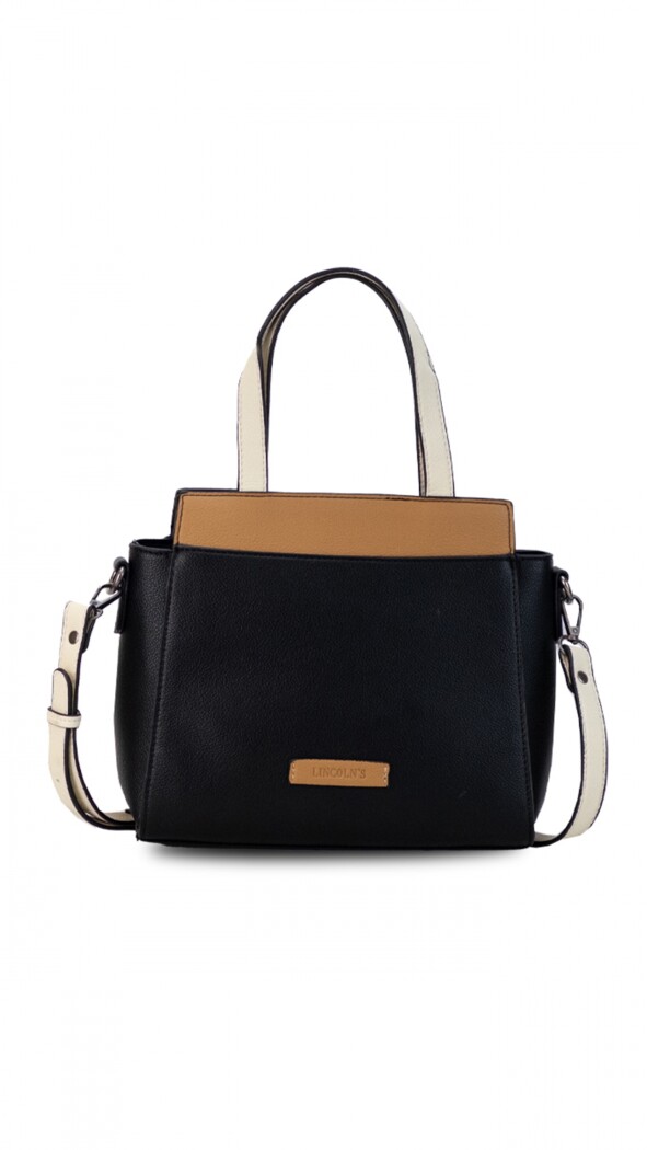CARTERA LOS ANGELES NEGRO SUELA Y CRUDO