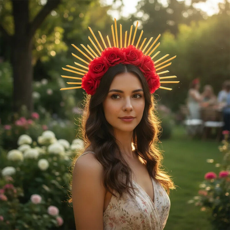 Vincha Flores Rojas Vincha Flores Rojas