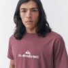Remera Quiksilver Logo Rosa Viejo