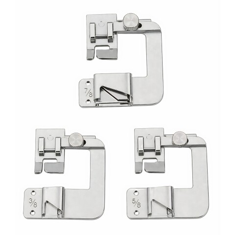 KIT DE PRENSATELA PARA HACER DOBLADILLOS 3/8", 5/8" y 7/8" KIT DE PRENSATELA PARA HACER DOBLADILLOS 3/8", 5/8" y 7/8"