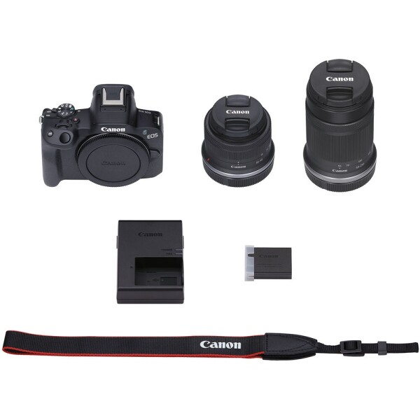 Cámara Canon R50 Lente 15-45mm + Lente 55-210mm CAMARA CANON R50 LENTE 15/45 + 55/210