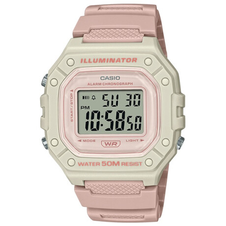 Reloj CASIO W218HC-4A2VDF en Resina Rosado Esfera 44mm 0