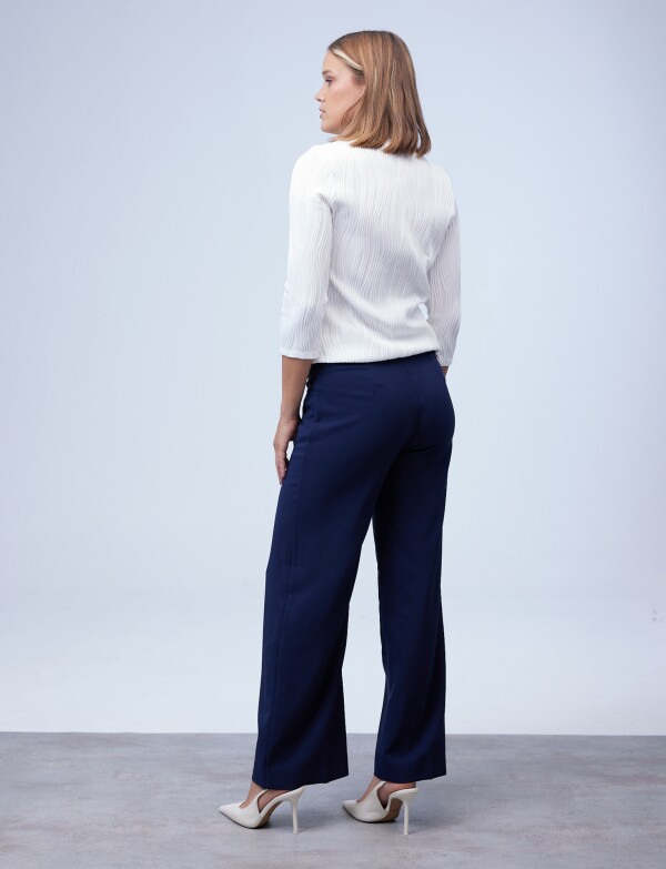 Pantalon Wide Leg AZUL