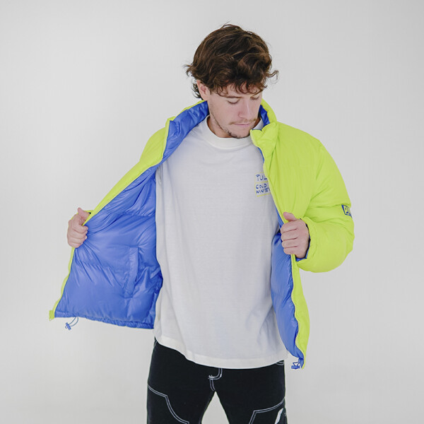 Campera Pulau Puffer Gloffy Reversible Azul