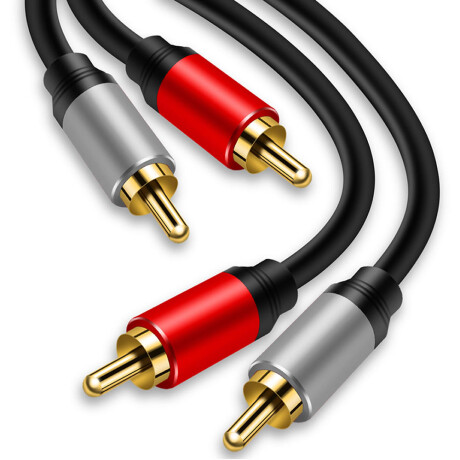 Cable 2 Rca 7 Metros Profesional Metalico Baño Oro Filtros Cable 2 Rca 7 Metros Profesional Metalico Baño Oro Filtros