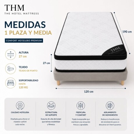 Colchon 1 plaza THM Mercury Colchon 1 plaza THM Mercury