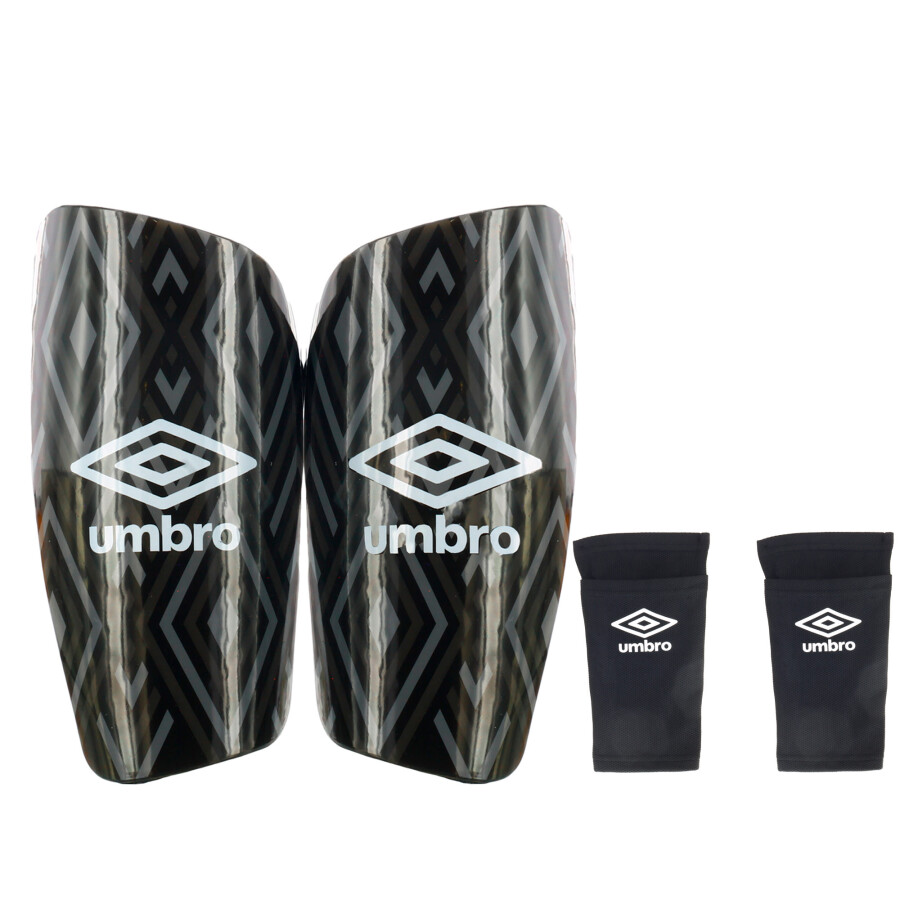 Canilleras Umbro Pro Shin Gris - Negro