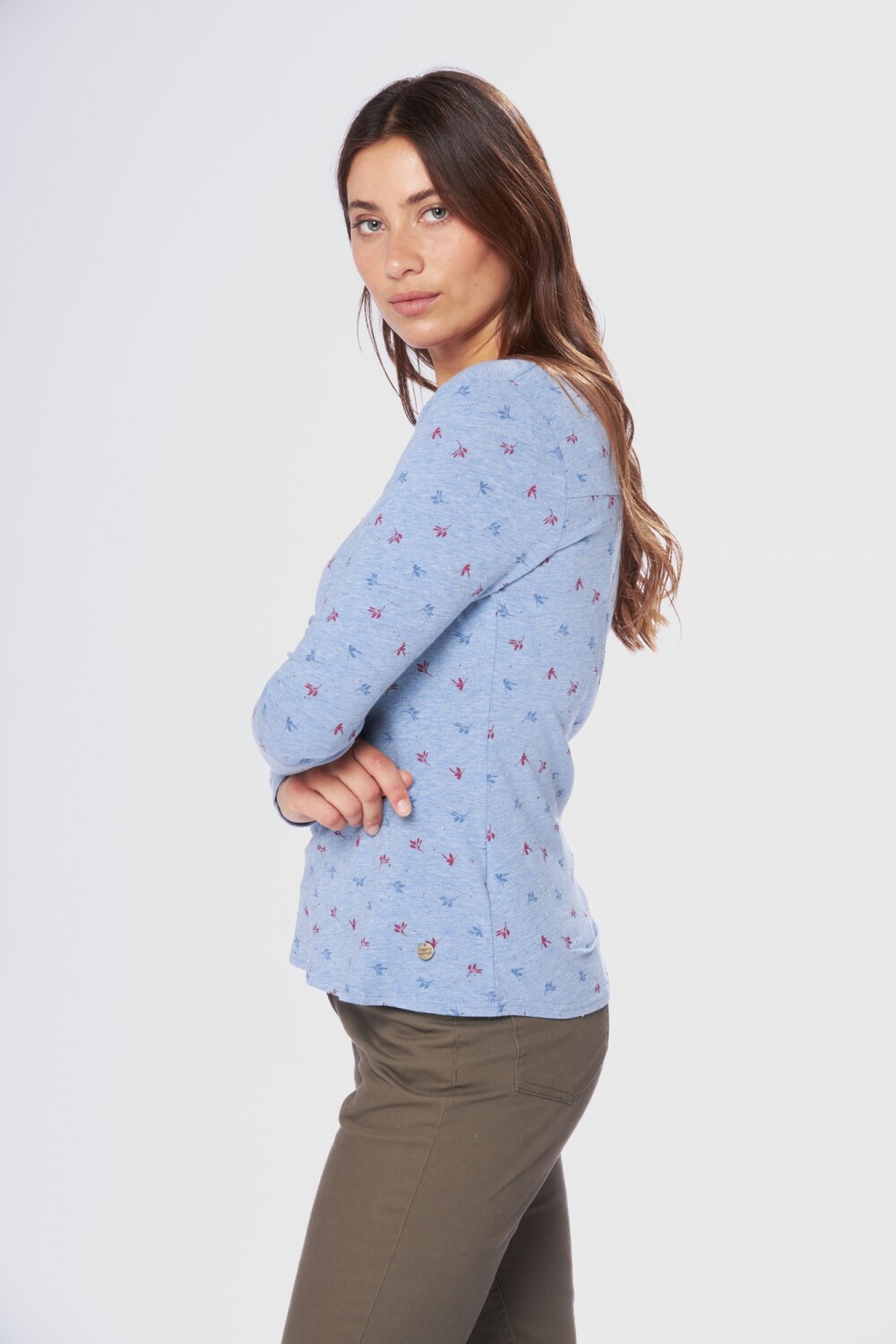REMERA ESTAMPADA Celeste