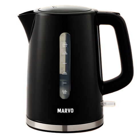 Jarra Electrica Marvo 1.7 Litros Corte Automatico Hervidor Variante Color Negro