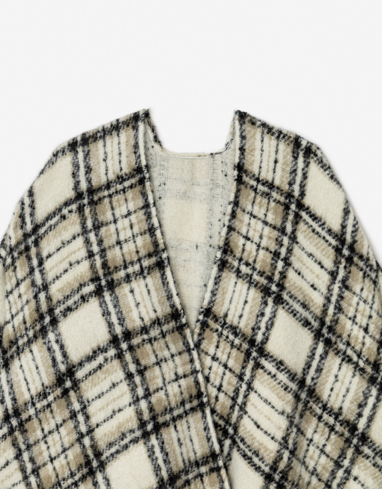Ponchos Poncho Estampado - Combinacion Multicolor