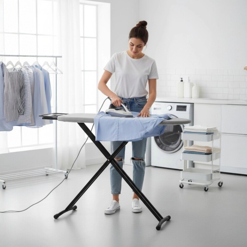 TABLA DE PLANCHAR GRIS 40X122CM Unica