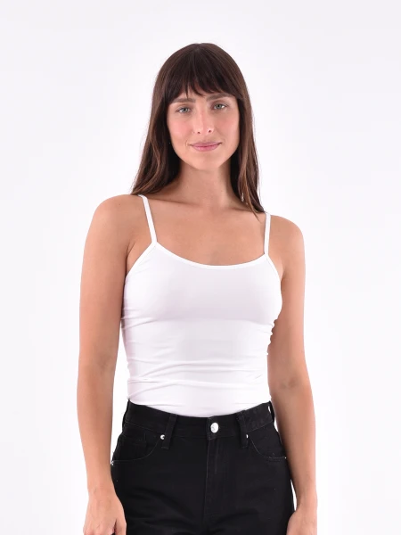 MUSCULOSA BASICA SEAMLESS BLANCO