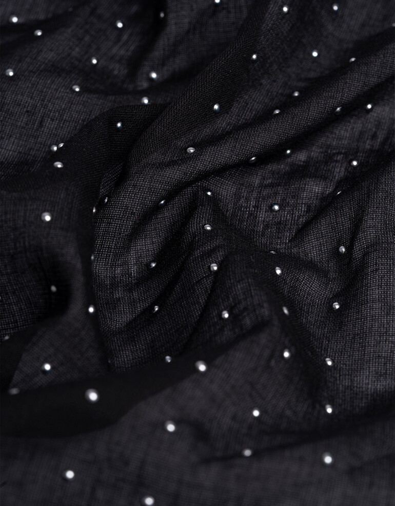 Pañuelos Raso Estampados Varios Pañuelo Algodón Hotfixs - Negro