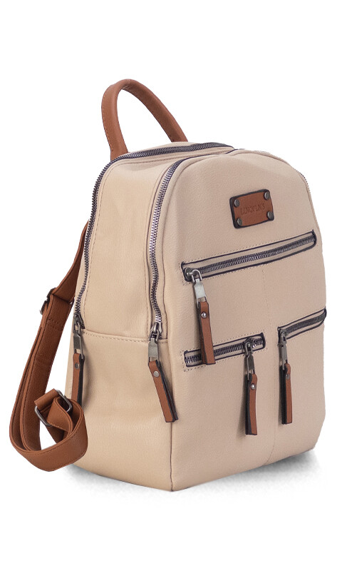 MOCHILA MEMPHIS NUDE C/CARAMELO