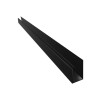 Perfil C PVC Negro