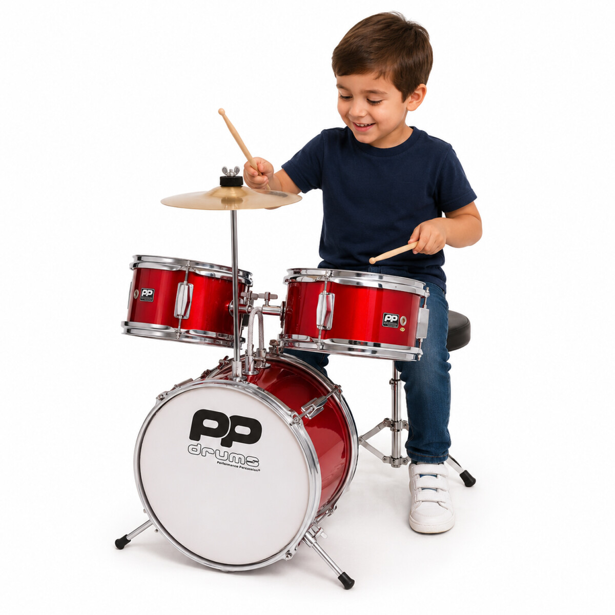 Batería Infantil Memphis 3 Piezas Platillo Y Banqueta - BATERIA INFANTIL MEMPHIS YS104-4A-D 