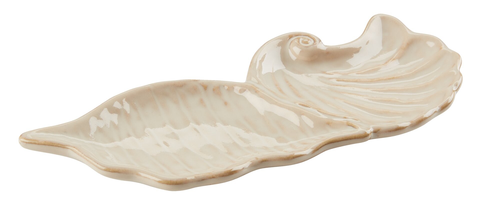 Bandeja TORTUNA A10xL25cm concha beige 