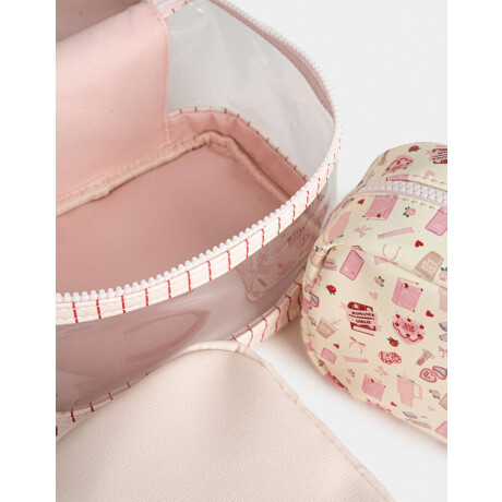 Set De Portacosméticos Estampados Estampado Rayas