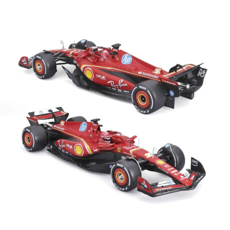 Auto Bburago Formula 1 Ferrari Con Exhibidor Escala 1:24 Charles Leclerc