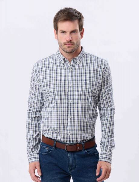 CAMISA CUADROS Azul