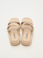 Sandalia Rutand Beige Claro
