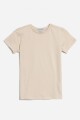 T-shirt manga corta lisa BEIGE