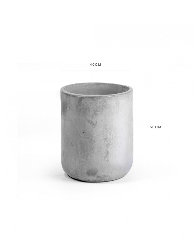 Maceta "Bule 50" - 50cm x 40cm - Fibrocemento Gris Laca Maceta "Bule 50" - 50cm x 40cm - Fibrocemento Gris Laca