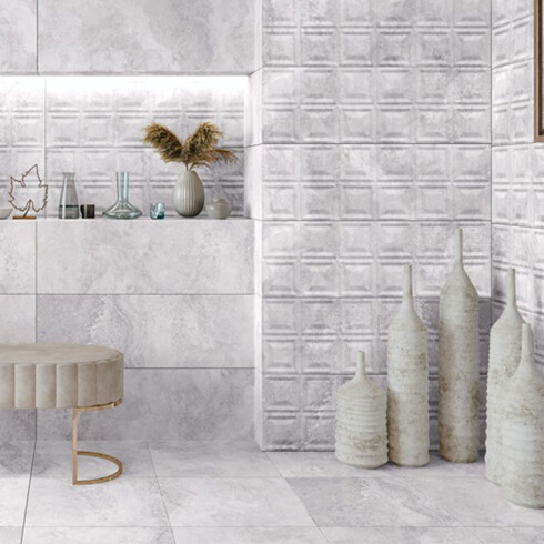 CERÁMICA PISO RECTIFICADO 45X45 MATE GRIS CEMENTO ESMALTADA GAMAS DE GRIS